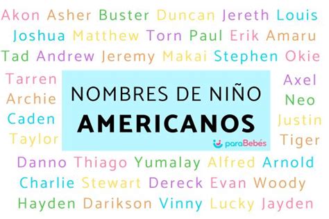 nombres estadounidenses